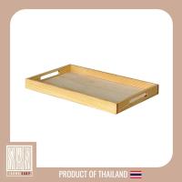 ราคา ถาดไม้สน พร้อมที่จับง่ายต่อการจับ ไซส์ L ขนาด 30x40x8cm (18405766069)