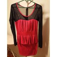 ราคา เดรสซีทรูแขนยาวสีบานเย็น (20885074639)