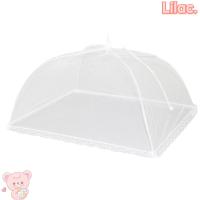 ราคา ลิลลี่ เครื่องดูดควันผัก, ฝาครอบอาหารป้องกันแมลงวันสีขาว, ผ้าคลุมโต๊ะมัลติฟังก์ชั่น ฝาครอบแมลงแบบพับได้สําหรับกลางแจ้ง (28755526846)