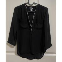 ราคา เสื้อแบรนด์ H&M สีดำทำงาน ผ้าชีฟอง อก32ยาว 25#เสื้อแบรนด์มือสอง✌#เสื้อมือสอง✌ราคาถูก (23284864237)