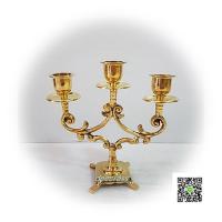 ราคา เชิงเทียน 3 ช่อทองเหลืองไทย สวยงาม (9743912337)