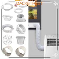 ราคา BACKSTAGE Exhaust Pipe Interface, Round/Square Shaped Replacement Air Conditioner Exhaust Hose Connector, ABS Exhaust Duct Hose Adapter Mobile Air Conditioner Accessories (42008695167)