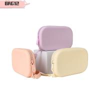 ราคา กระเป๋ากระเป๋าเครื่องสําอาง,กันน้ําเรียบซิปกระเป๋าสตางค์กระเป๋าใส่เหรียญ,ซิลิโคนที่เรียบง่ายออแกไนเซอร์กระเป๋าเดินทางผู้หญิงสา (48552938435)