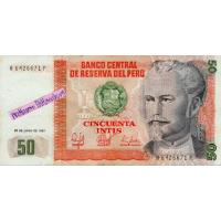 ราคา ธนบัตรเปรู 50 Intis ปี 1987 (18282341531)