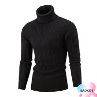 ราคา แก๊ซ75 เสื้อกันหนาวคอเต่าผู้ชายเสื้อสวมหัวคอเต่าแขนยาวที่อบอุ่น (23290540163)