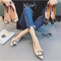 ราคา คัชชูหัวแหลมแต่งเข็มขัด (450981940)