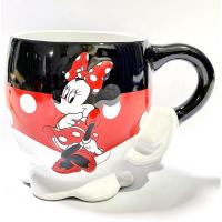 ราคา แก้วมินนี่เมาส์ มิคกี้เมาส์ สีแดง ดำ ขาว ลายการ์ตูนดิสนีย์ แก้วเซรามิค หูจับเป็นแขน Minnie Mouse Disney Mug Ceramic Cup (13641830290)