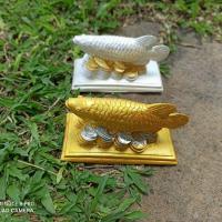 ราคา ตุ๊กตาปลาเงินปลาทองปูนปั้น1คู่ตกแต่งบ้านโต๊ะทำงานเสริมสิริมงคล (3946666377)