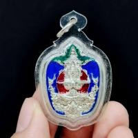 ราคา ท้าวเวสสุวรรณ รุ่นมหาราชชนะมาร หลวงปู่ครูบาอาจารย์ วัดน้ำแป้งวนาราม เนื้อกะไหล่เงินลงยา เลี่ยมกรอบกันน้ำอย่างดี เหรียญนี (11288249444)