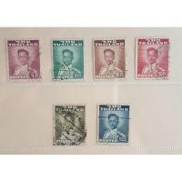 ราคา แสตมป์พระรูปร.9 ชุด2 (5,10,15,25,50สต.,1บ.)***ใช้แล้ว แสตมป์เศษ ไม่ครบชุด***ขาย6ดวง=49.- (22276805781)