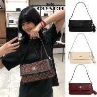 ราคา ของแท้ 100% COACH Etta รุ่น 25 กระเป๋าถือ/สะพายเฉียง ฮาร์ดแวร์โลหะ หนังแท้ (51401022947)