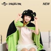 ราคา How to Train Your Dragon Master Toothless Night Shawl Blanket Air Conditioning Office Nap Windshield Plus Eye Mask (29493166752)