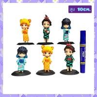 ราคา โมเดลดาบพิฆาตอสูร ย่านเริงรมย์ เซ็ต 6ตัว ขนาดความสูง 10cm. (23668512451)