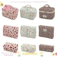 ราคา NONDYOYE กระเป๋าเครื่องสําอางลายเสือดาว, กระเป๋าแต่งหน้าผ้านวมอเนกประสงค์หลายขนาด, ออแกไนเซอร์ มือถือผ้าฝ้ายดอกไม้พิมพ์กระเป๋าสตางค์เดินทาง (43900484209)