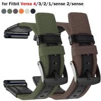 ราคา สายนาฬิกาข้อมือไนล่อนถัก แบบเปลี่ยน สําหรับ fitbit versa 4 3 versa 2 lite fitbit sense sense 2 (24925174201)