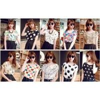 ราคา เสื้อชีฟองสไตล์เกาหลีพิมพ์ลายสวยๆ (22326067997)