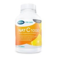 ราคา MEGA We care เมก้าวีแคร์ NAT C 1000 MG. (60 's) วิตามินซี 1000 มก. 60เม็ด (P2133) (24489563142)