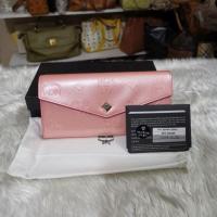 ราคา กระเป๋าสตางค์​mcm ของแท้​ หนังแก้วสีชมพูอ่อน​ มือ1​อุปกรณ์​ครบ​ ขนาด7.5นิ้ว​ (3724852399)
