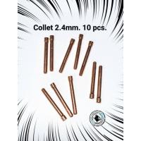 ราคา TIG/ARGON collet 2.4 For Torch WP-26/ WP-18 อาร์กอน 10 pcs./ setสายเชื่อมตู้เชื่อมไฟฟ้า (10966360230)