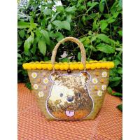 ราคา กระเป๋าสานกระจูดลายหมีพลู6*9 (5568906023)