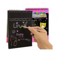 ราคา สมุดขูดสีรุ้ง วาดภาพสีรุ้ง เขียน สมุดวาดภาพแบบขูด กระดาษดำ(DBA189) (24513235717)