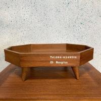 ราคา ถาดไม้สัก กี๋น้ำชา กี๋วางแก้ว ถาดวางแก้ว (5667450253)
