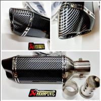 ราคา ปลายท่อ ปลายท่อแต่ง Akapovic ยาว 12 นิ้ว ขนาดคอท่อ 2 นิ้ว ปลาย 2 รู ฟรีแคทโล่งลดเสียง (24094608283)