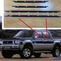 ราคา แถบเคลือบด้านนอกรถกระบะ L200 Mitsubishi Strada ประตูหน้าต่างน้ําหยุด Triton เหมาะสําหรับกระจก Sealant BH8R (44901527450)