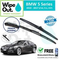 ราคา [PREMIUM] BMW 5 Series 2010 - 2017 (F10, F11, F07) ใบปัดน้ําฝน WipeOut HYBRID NANODRY SILICONE (ชุดหน้า) (40371819131)