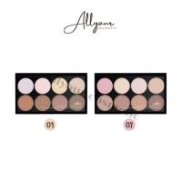 ราคา (ของแท้)​ ไฮไลท์และคอนทัวร์ ODBO Highlight & Contour Pro Palette พาเลทโอดีบีโอ 8 ช่อง OD138 (26875386873)