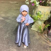 ราคา ชุดอิสลาม+ผ้าคลุม ชุดเด็กอิสลาม งานตัด มือ2 (2045505327)