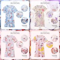 ราคา ลด10% โค้ด DDXDECW4 Lukkids Shop ชุดนอนเด็กลายการ์ตูนทรงกระโปรงแบบใหม่100cm-150cm พร้อมส่งจากไทย (3295474250)