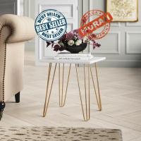 ราคา กิ๊บติดผมโต๊ะเข้ามุมสี่เหลี่ยม Terrace โต๊ะห้องนั่งเล่น ขาทองตกแต่ง ความงามสีทอง / โต๊ะรับประทานอาหารกาแฟ (42526778042)