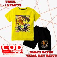 ราคา KATUN ชุดเด็กกับ anomali tung ahur 3 motif วัสดุผ้าฝ้ายพรีเมี่ยม พิมพ์สกรีน DTF black cln (44024730552)