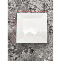 ราคา จานสี่เหลี่ยมเซรามิคเนื้อพอร์ซเลน 29 เซนติเมตร (5136405489)