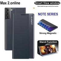 ราคา Sarung Telefon Pintar Sam Galaxy Note 20 / Note 20 Ultra / Note 10 Plus Smart Clear View Window Flip Cover Case Casing (48251390206)