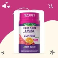 ราคา [พร้อมส่ง!] Nature's truth HAIR, SKIN & NAILS + BIOTIN 2,500 mcg, 80 Vegan Gummies (Exp.02/2024) (22359462770)