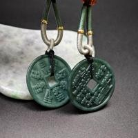 ราคา จี้หยกเขียวทรงเหรียญจีน หยกแท้jadeite type a (25240882264)
