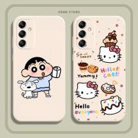 ราคา เคส Samsung A14 พิมพ์ลาย shin hello kitty โดราเอมอน (41363489230)