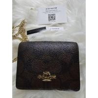 ราคา กระเป๋า Coach แท้ 100% ใส่บัตร ใส่เหรียญ มีสายโซ่ยาว (18091698957)