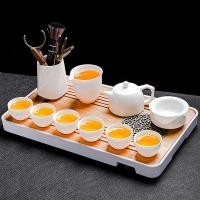 ราคา DehuaแกะไขมันหยกชุดชาในครัวเรือนLight Luxury High-EndหยกสีขาวสีขาวPorcelain Kungfuกาน้ำชาถ้วยชามแผน (29518150546)