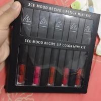 ราคา ลิปเซ็ต 3CE MOOD RECIPE LIPSTICK MINI KIT /กล่องดำ (1819714559)