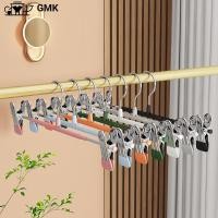 ราคา ไม้แขวนเสื้อแบบมีที่หนีบในตัว ไม้แขวนเสื้อ มีที่หนีบ ไม้หนีบกางเกง ไม้หนีบผ้า มีให้เลือก 6 สีG2975 (28563462498)