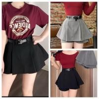 ราคา กางเกงกระโปรงสีกากีไซส์ใหญ่ 2 ชั้น ทรงบานทรงเอ ฟรีเข็มขัดสีกากีหนา 2 ชั้น (26878839645)