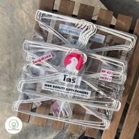 ราคา ไม้แขวนเสื้อ ลวดหนา หุ้มพลาสติกอย่างดี (1 ห่อ = 12 อัน) แขวนเสื้อ (1503656972)