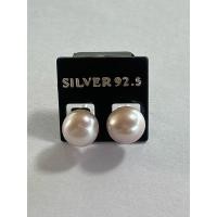 ราคา ต่างหูมุกแท้สีม่วงก้านเสียบทับหลังขนาด10มิลs925 (29504071768)