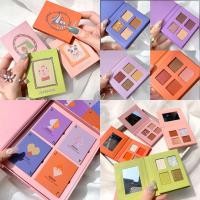 ราคา RUHUATUO อายแชโดว์ทาตา 4 สี เนื้อดินน้ำมัน ใยไหม ชิมเมอร์ กลิตเตอร์ สีสวย น่ารัก ติดทน Eye Shadow Palette (9375205334)