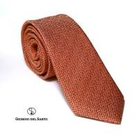ราคา Giorgio Del Sarto Silk-Cotton Necktie Size Slim Orange with Fabric Texture เนคไทสีส้มลายพื้นมีเท็กเจอร์ (8867523321)