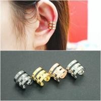 ราคา EarCuff ต่างหูแบบหนีบ แบน 3 ชั้น ear clip ต่างหูหนีบ (53071212)