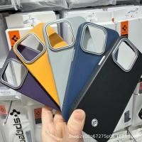 ราคา Spigen เหมาะสําหรับเคสหนังปุ่มชุบแม่เหล็ก iPhone15 ENZO เคสโทรศัพท์ Apple 15promax ที่ทนต่อแรงกระแทก (54901527834)